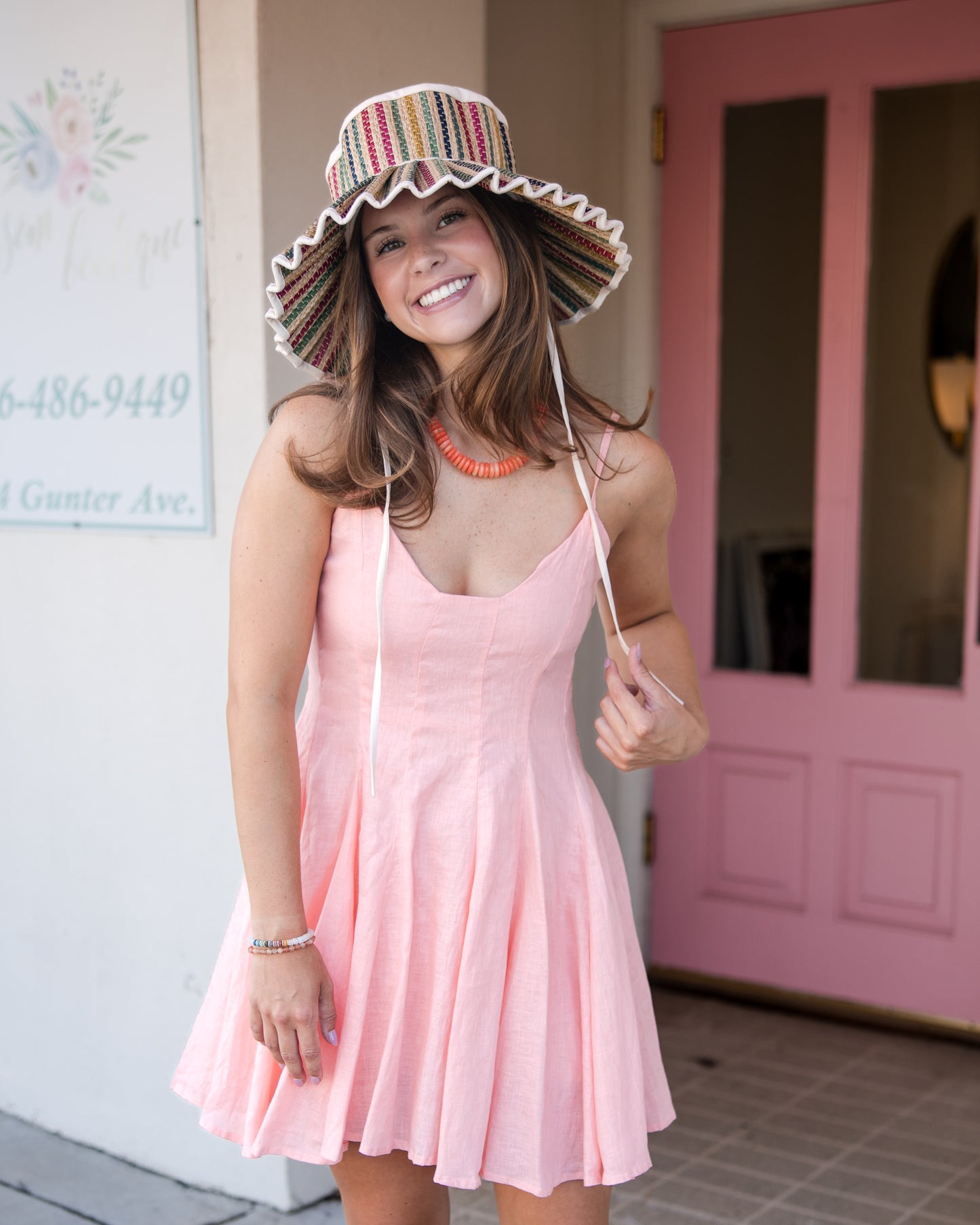 Tyra Mini Dress - Peach