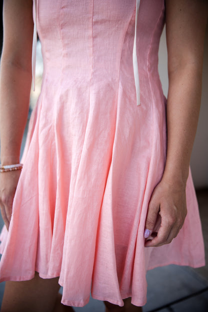 Tyra Mini Dress - Peach