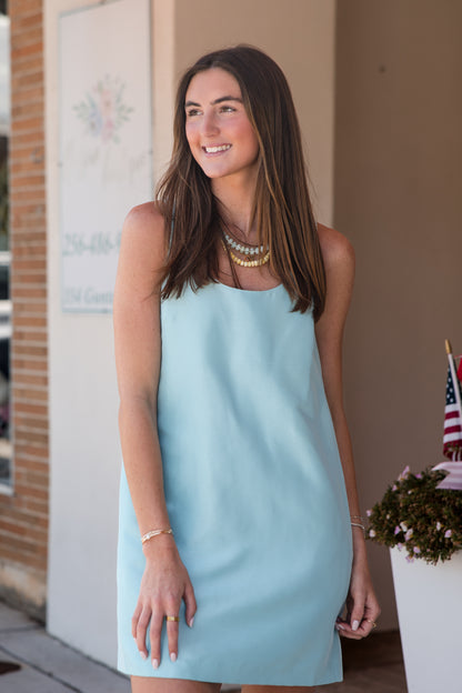 Naomi Dress - Aqua
