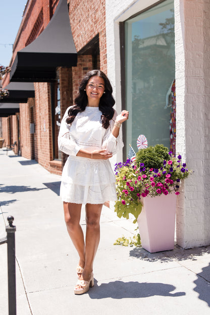 Monet Mini Skirt - Ivory