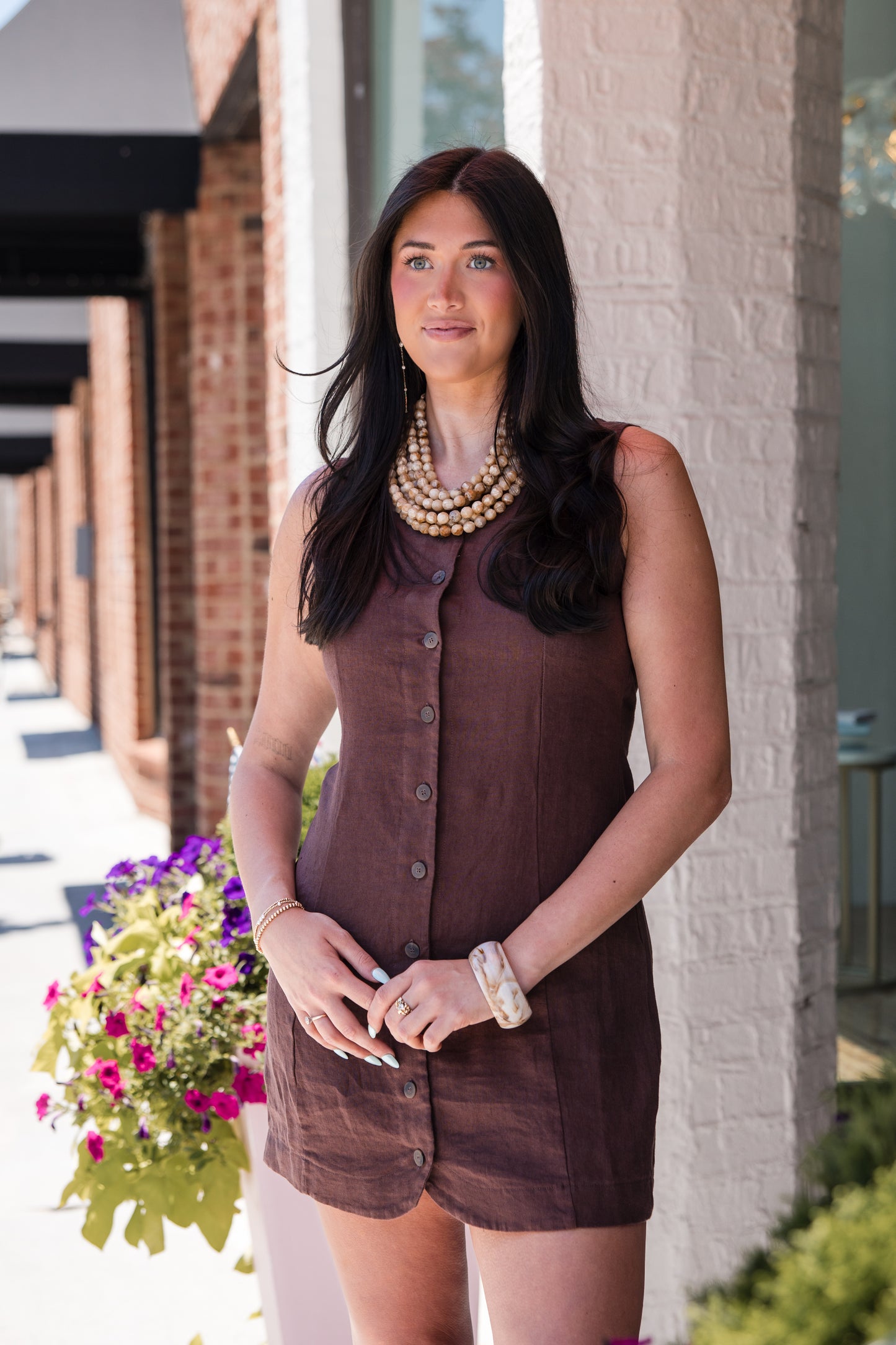 Arani Dress - Brown