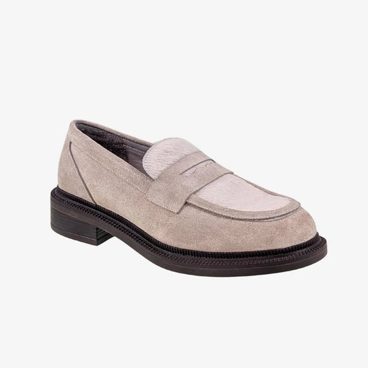 Kendra Loafer - Beige Suede