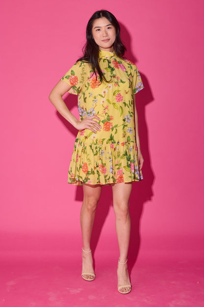 Willa Dress - Yellow Parterre