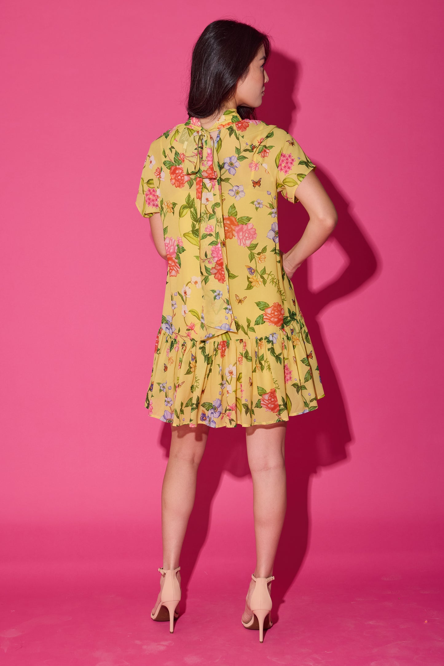 Willa Dress - Yellow Parterre