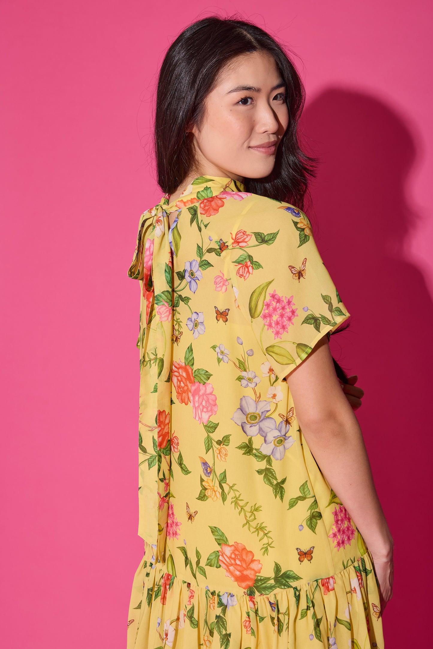 Willa Dress - Yellow Parterre