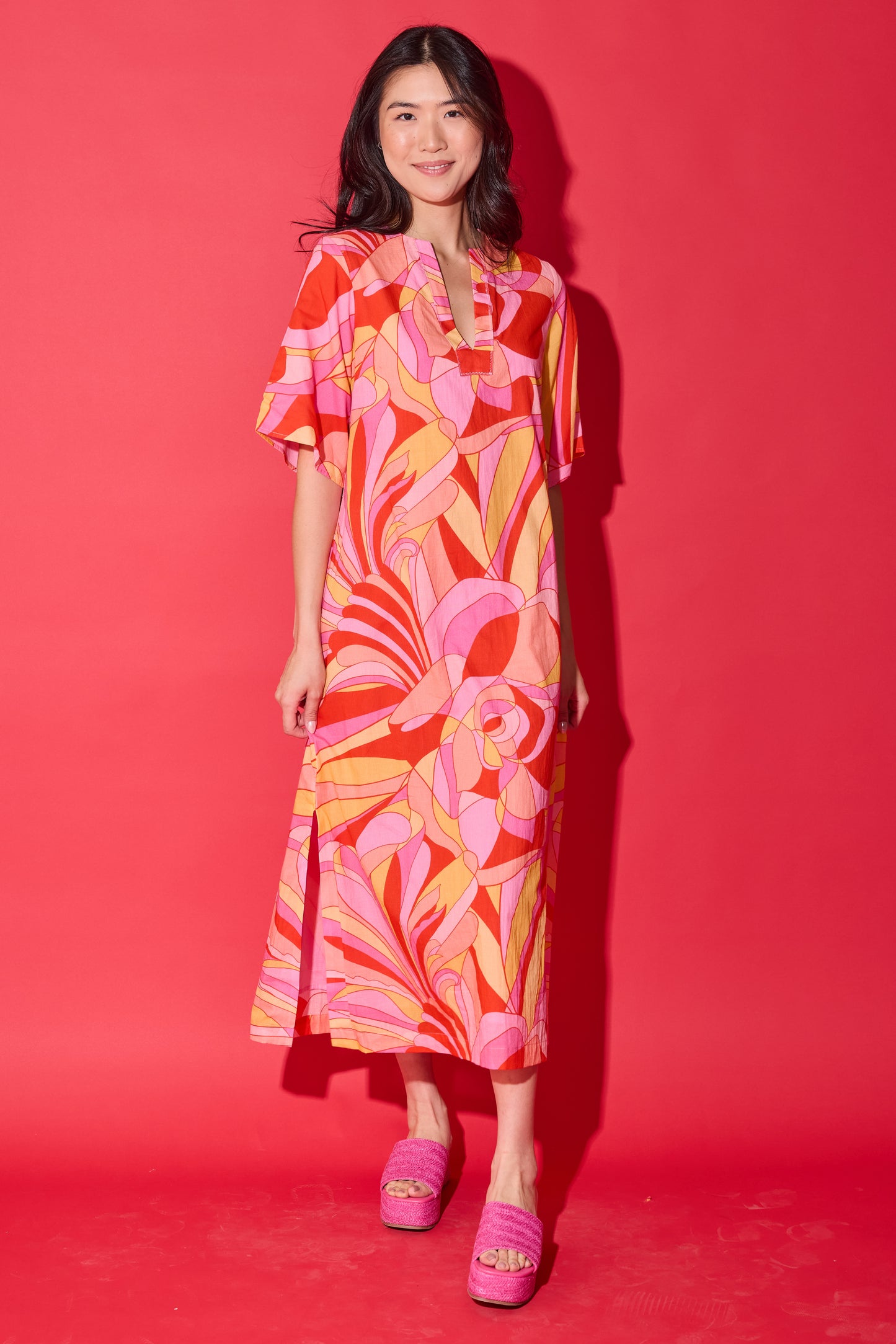 Delaney Dress - Moroccan Poppy