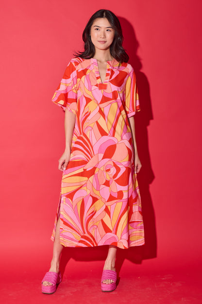 Delaney Dress - Moroccan Poppy