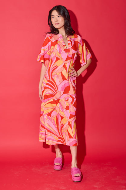 Delaney Dress - Moroccan Poppy
