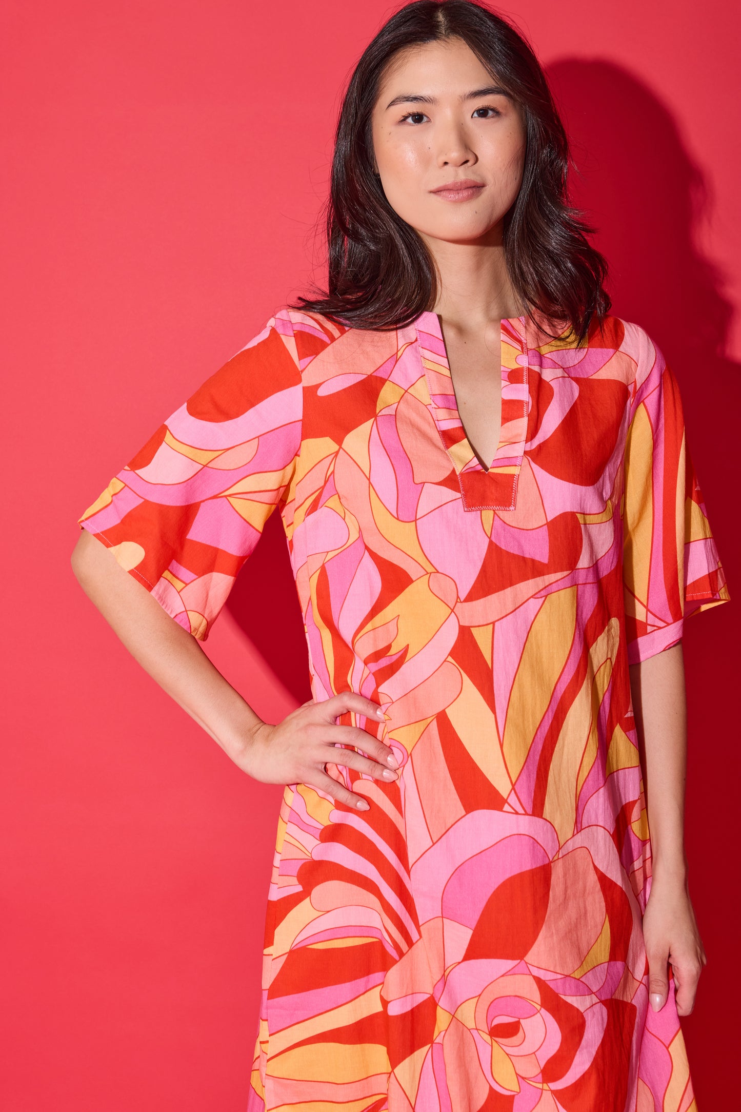 Delaney Dress - Moroccan Poppy
