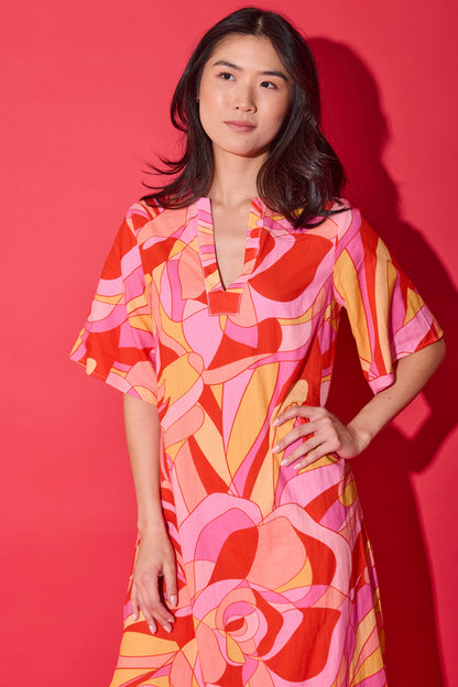 Delaney Dress - Moroccan Poppy