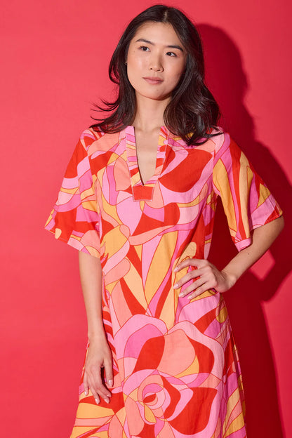 Delaney Dress - Moroccan Poppy