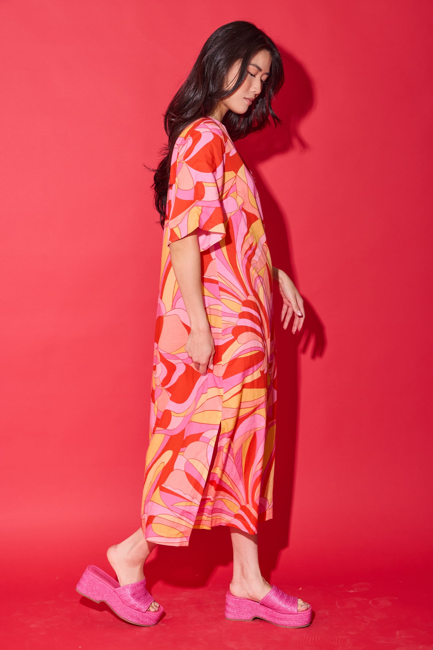 Delaney Dress - Moroccan Poppy