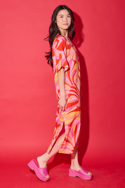 Delaney Dress - Moroccan Poppy