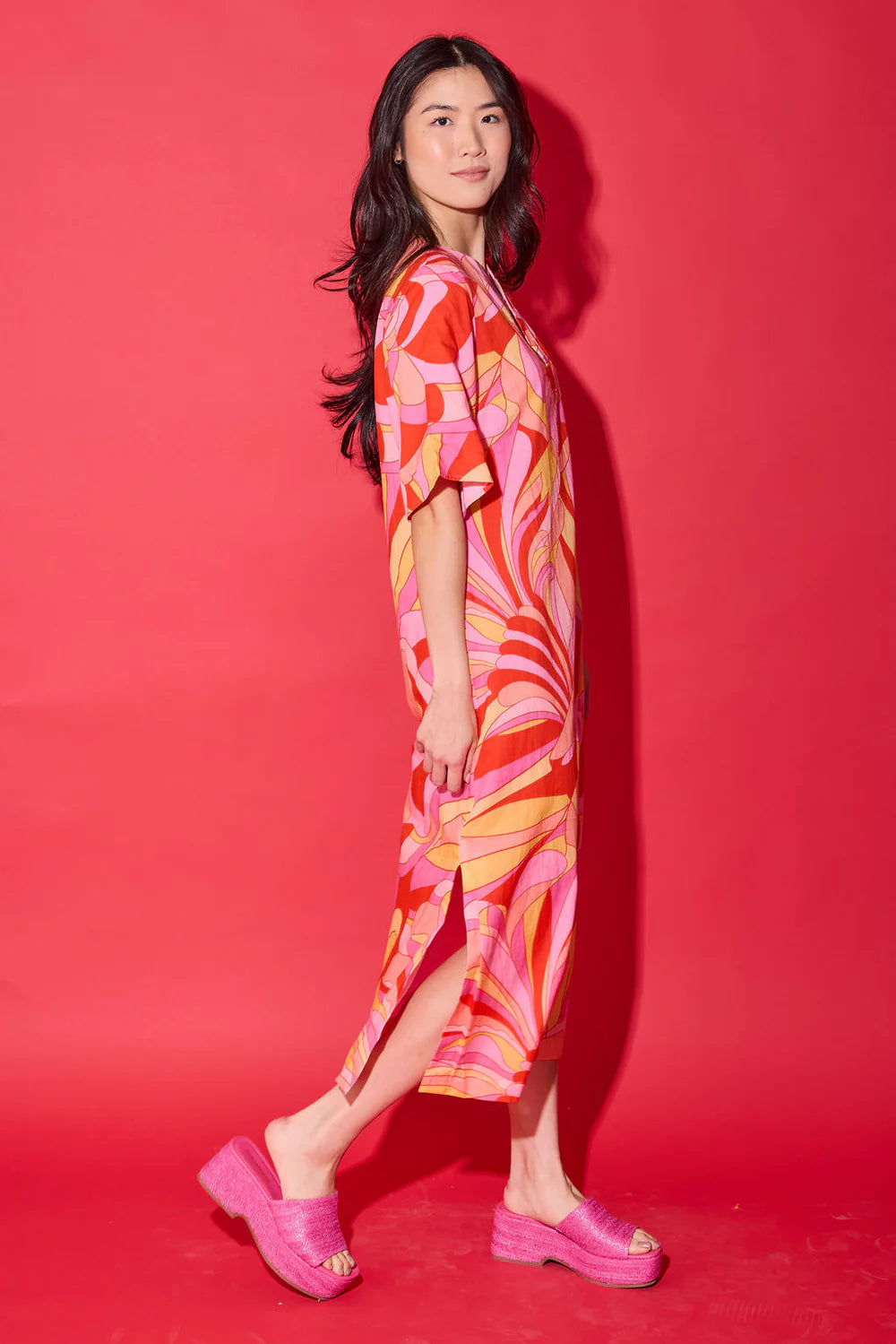 Delaney Dress - Moroccan Poppy