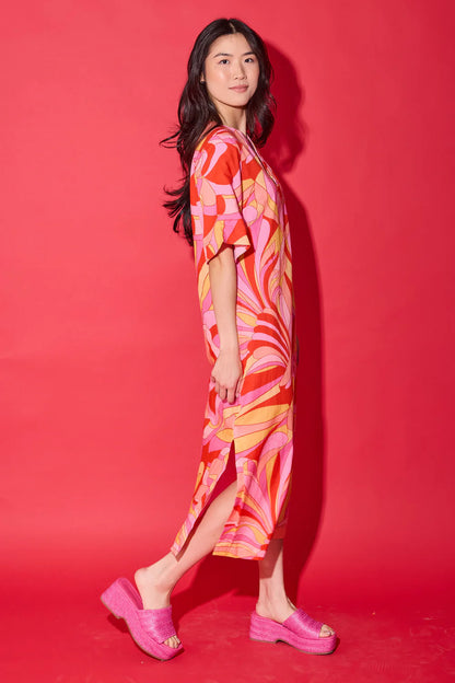 Delaney Dress - Moroccan Poppy