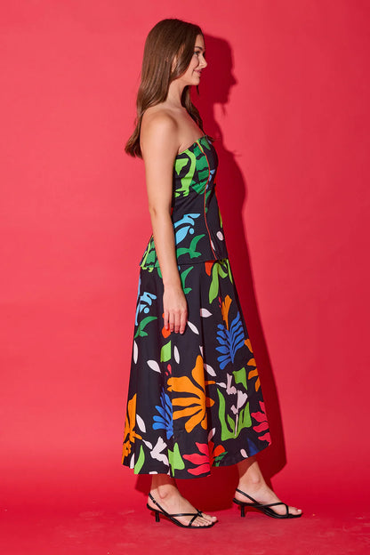 Brooks Dress - Black Majorelle