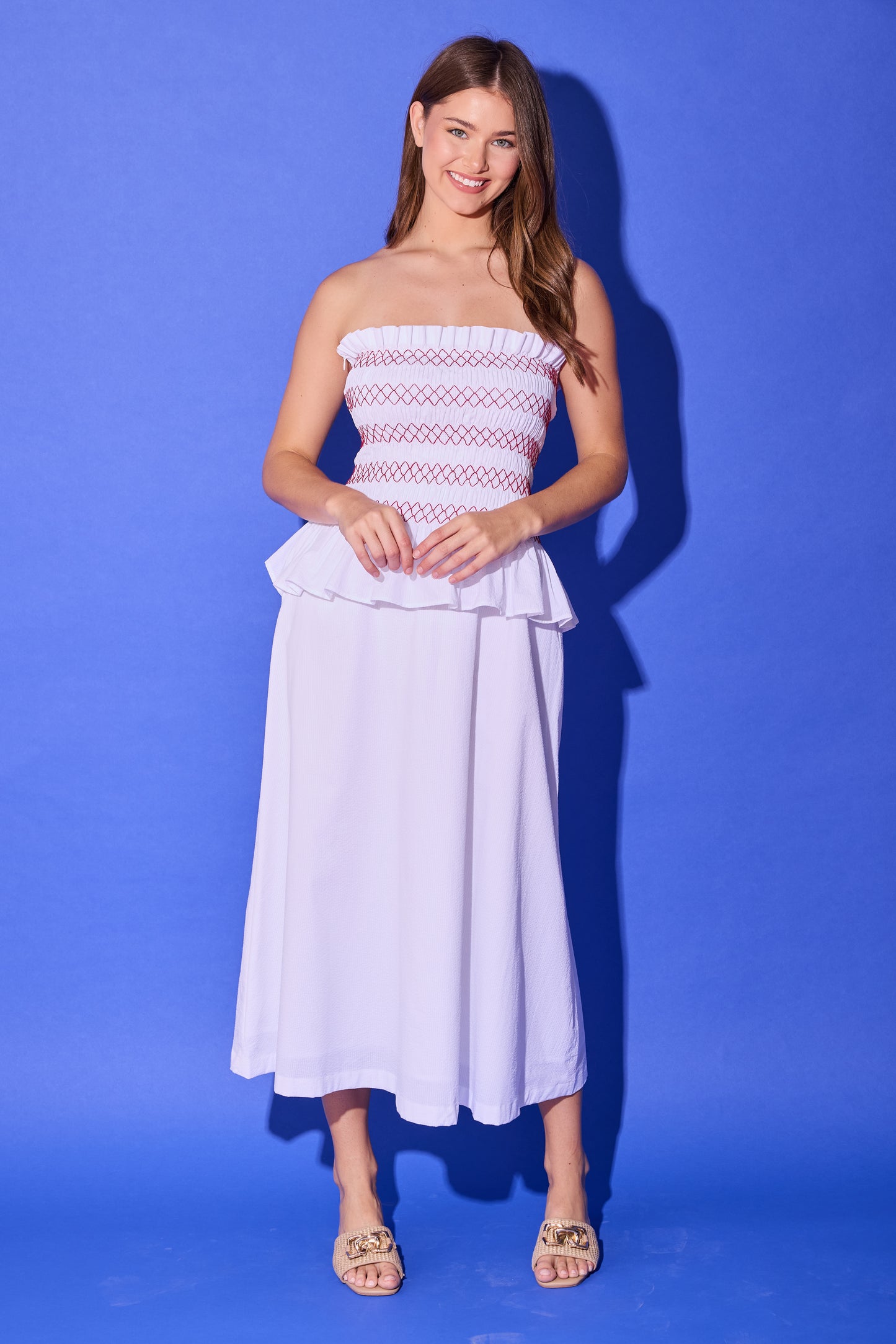 Caroline Dress - Bright White