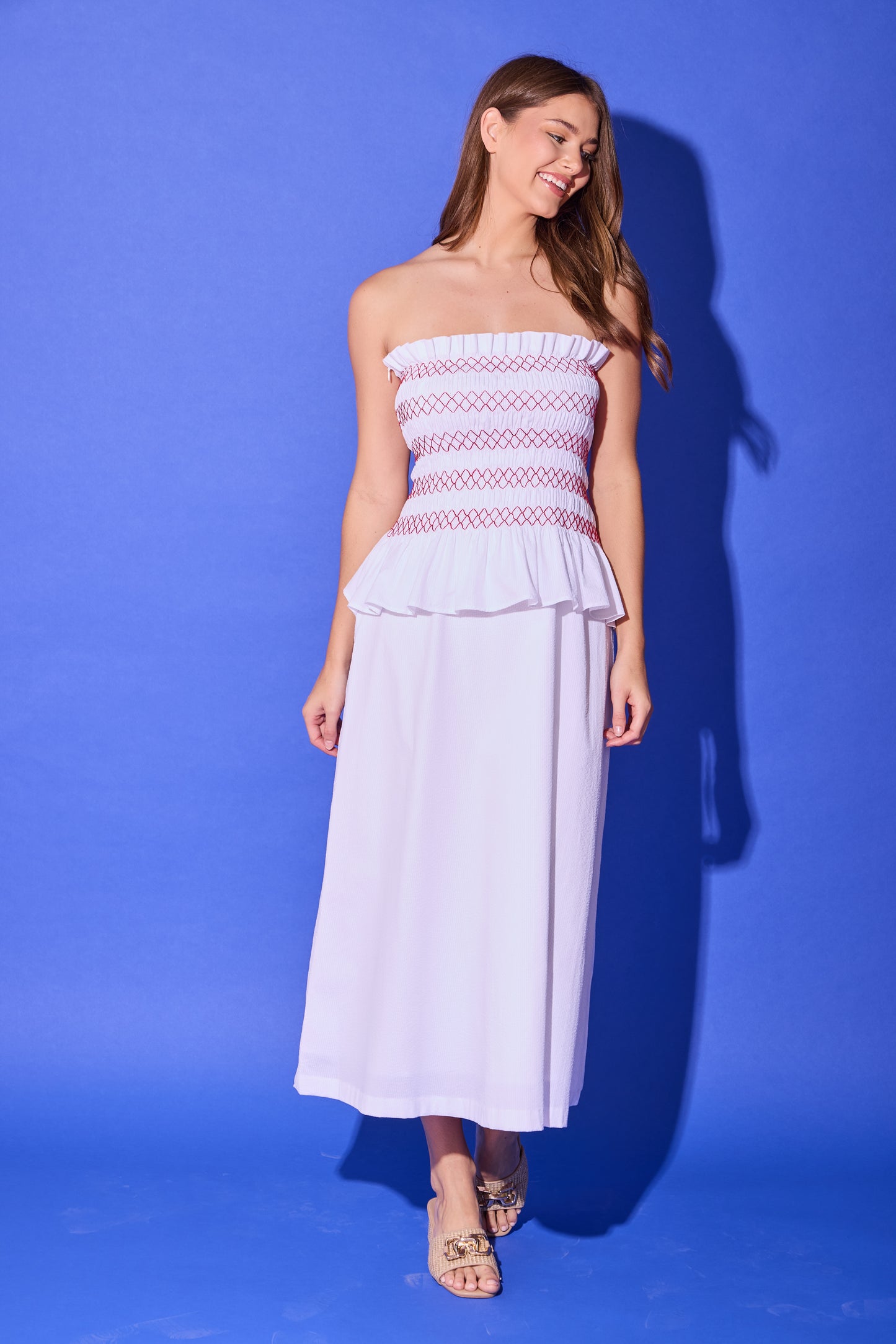 Caroline Dress - Bright White