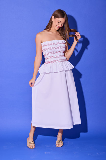 Caroline Dress - Bright White