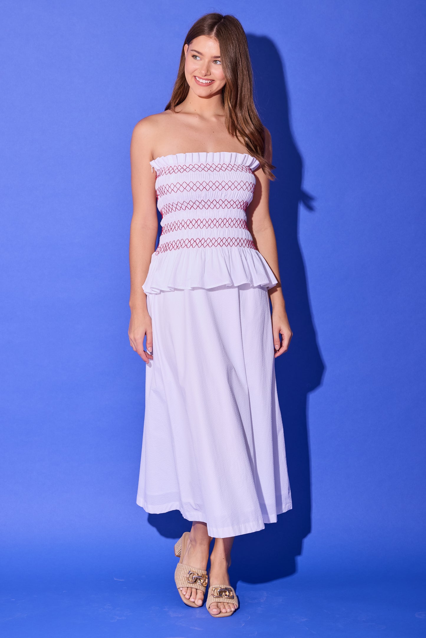 Caroline Dress - Bright White