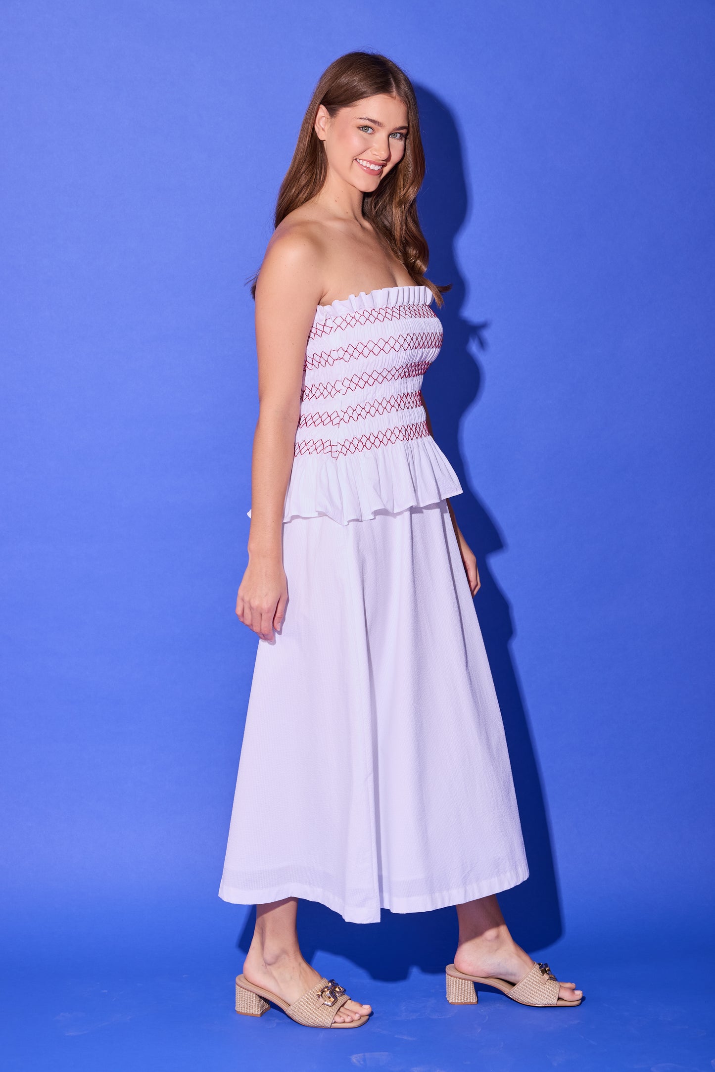 Caroline Dress - Bright White