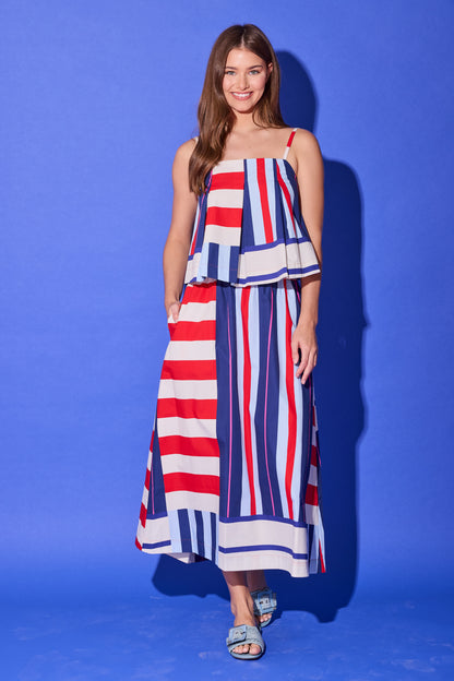 Danny Skirt - Maritime Stripe