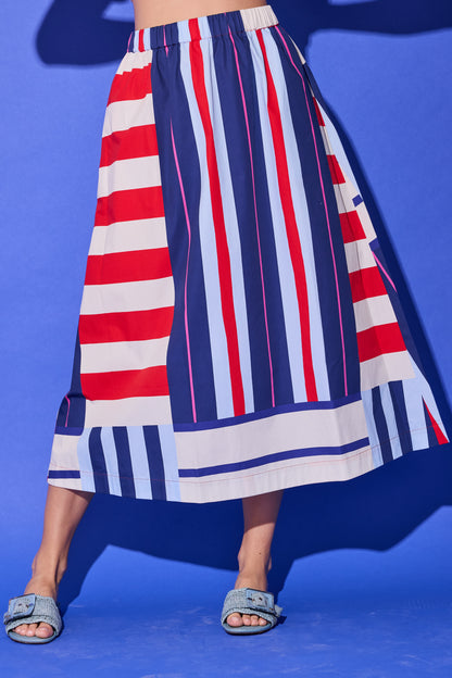Danny Skirt - Maritime Stripe