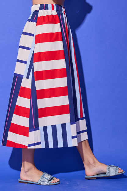Danny Skirt - Maritime Stripe