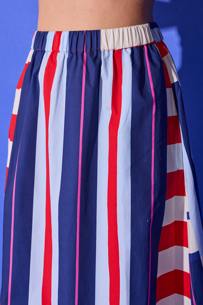 Danny Skirt - Maritime Stripe
