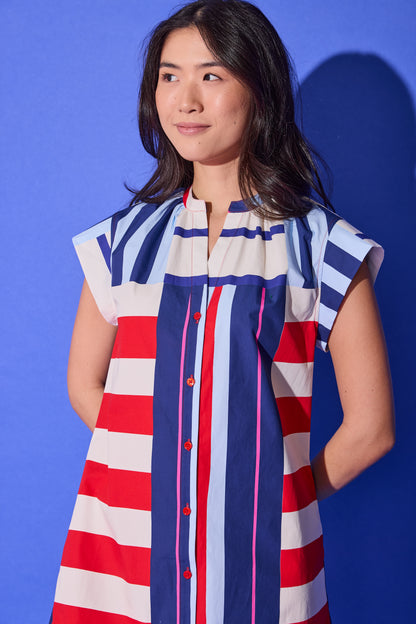 Tucker Dress - Maritime Stripe