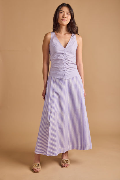 Marc Skirt - Lavender Stripe