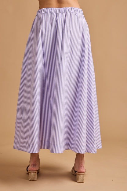 Marc Skirt - Lavender Stripe