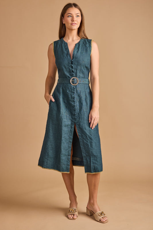 River Dress - Mediterranean