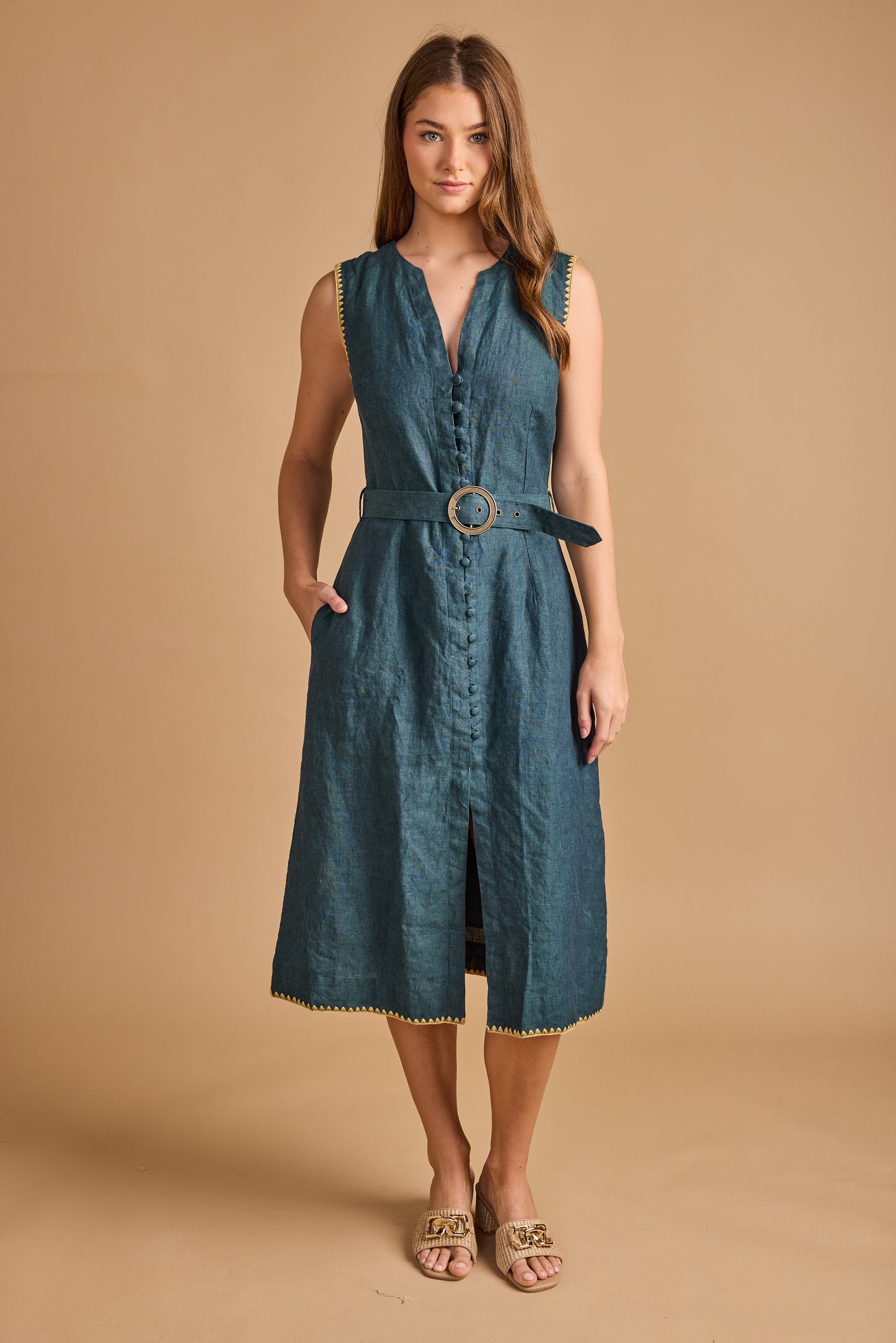 River Dress - Mediterranean