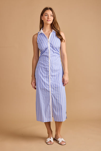 Caroline Dress - Aegean Stripe