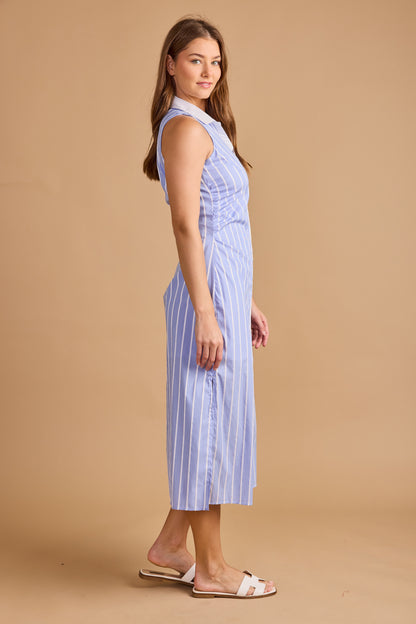 Caroline Dress - Aegean Stripe