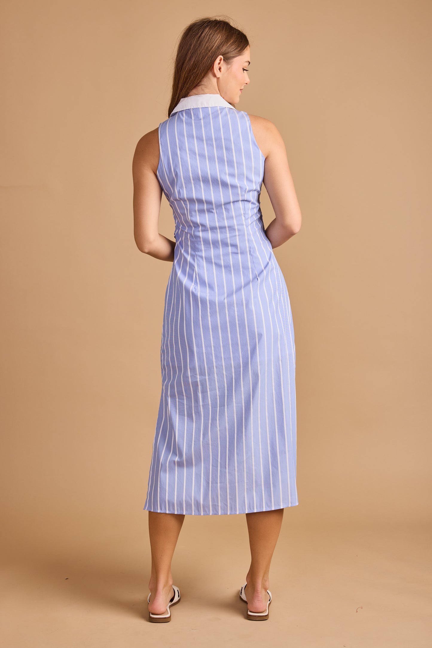 Caroline Dress - Aegean Stripe