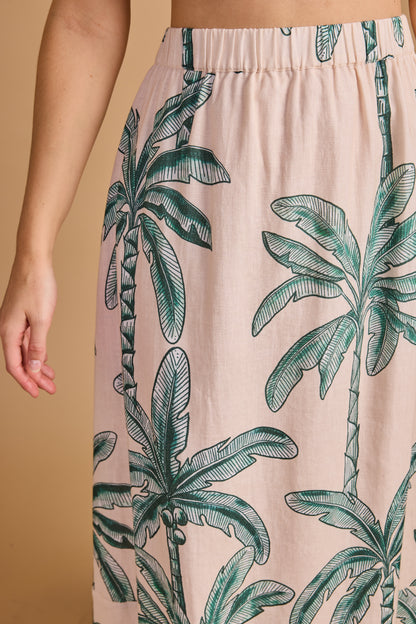 Marisol Skirt - Coconut Palm