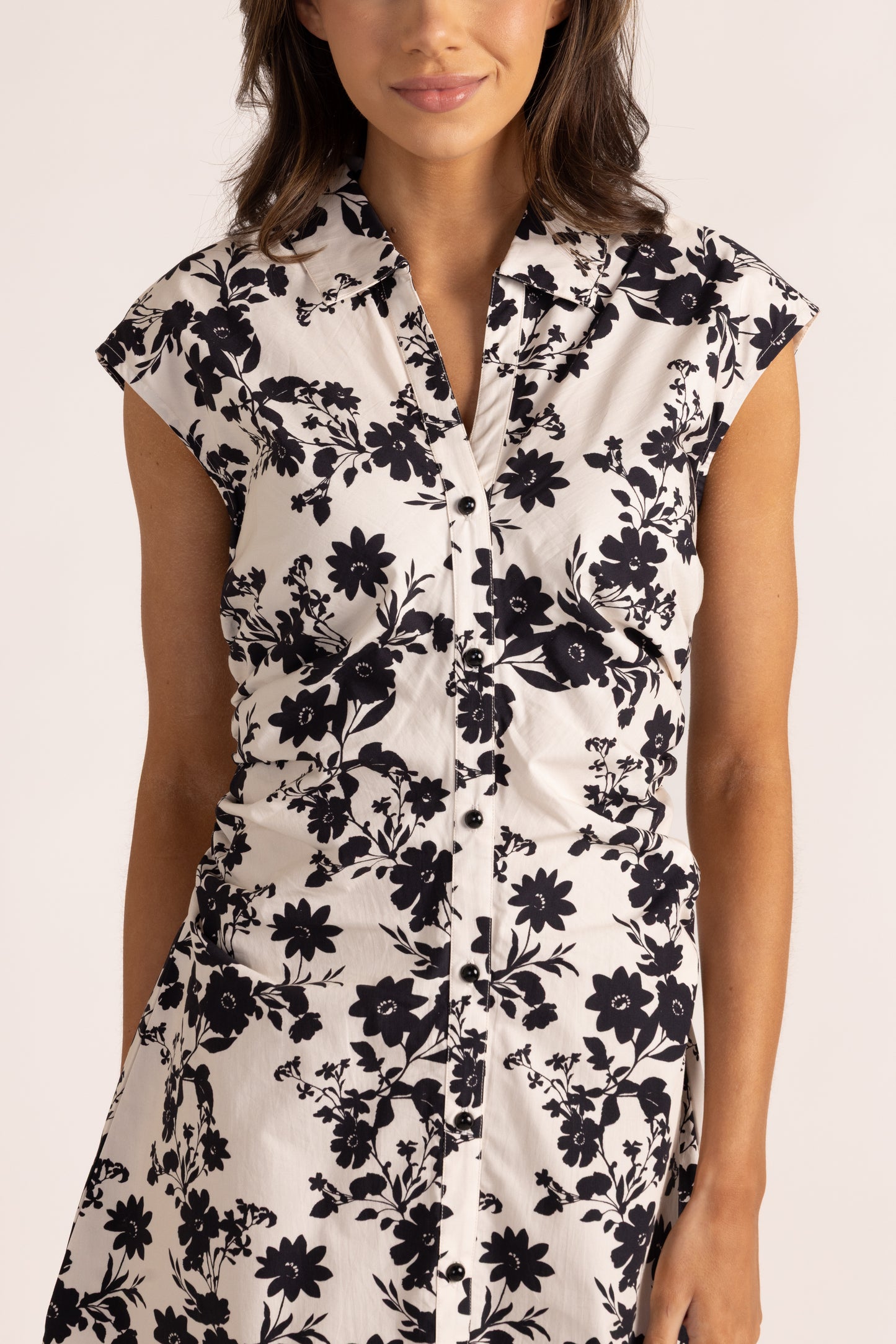 Grace Dress - Black/Cream Floral