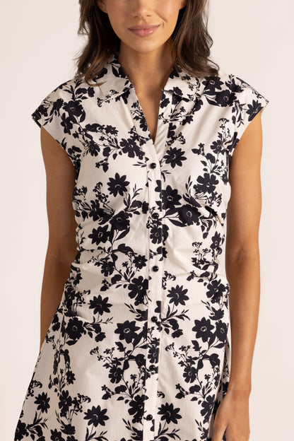 Grace Dress - Black/Cream Floral