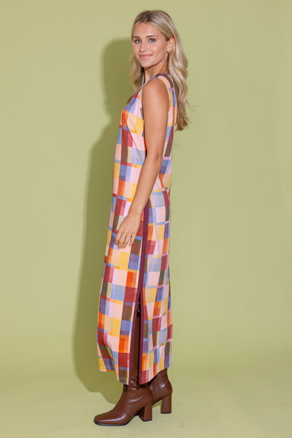Berkley Dress - Terracotta Check