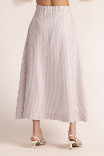 Marc Skirt - Sand Ticking