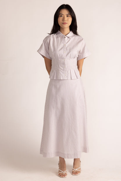 Marc Skirt - Sand Ticking