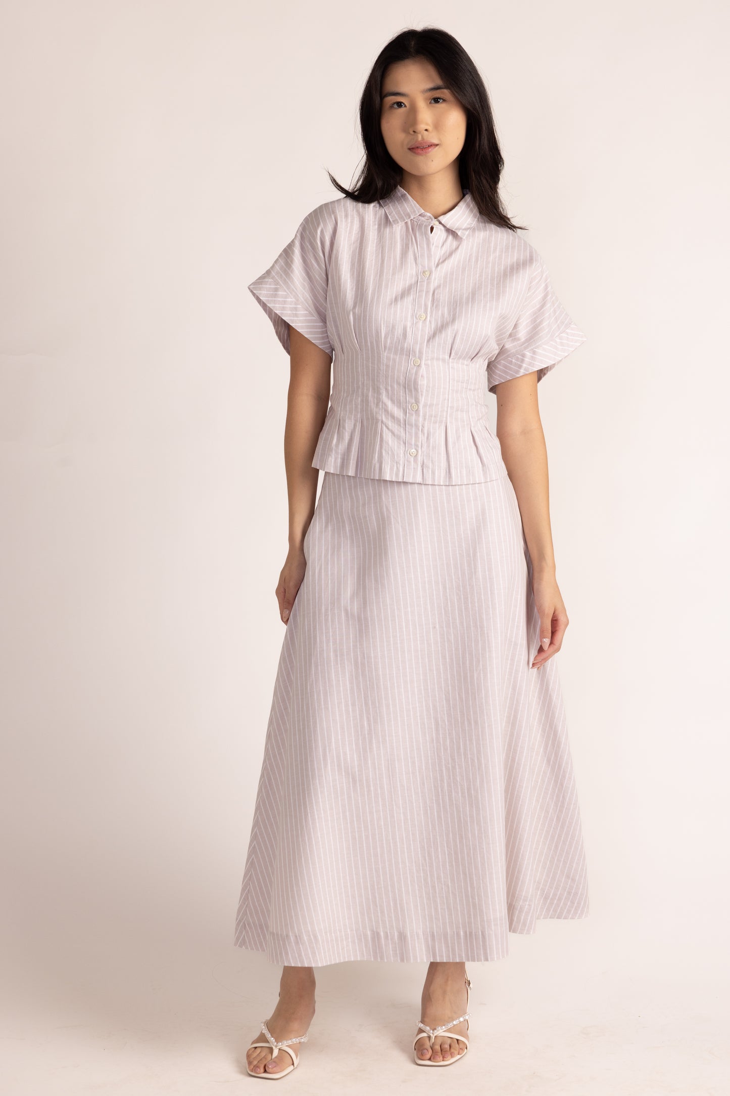 Marc Skirt - Sand Ticking