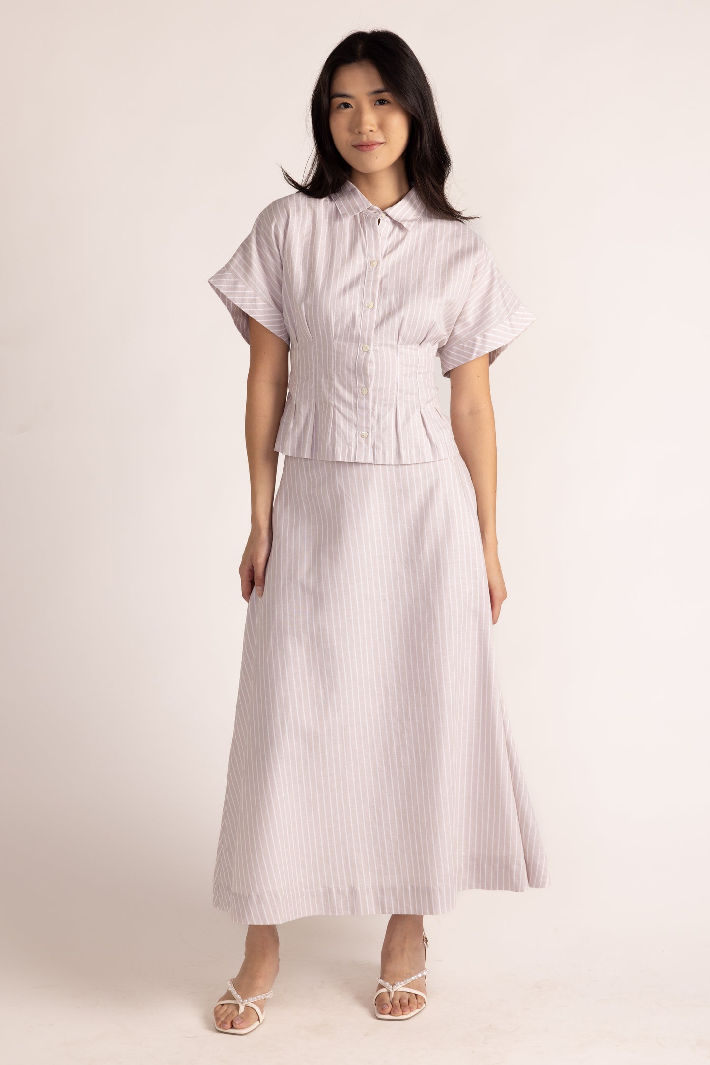 Marc Skirt - Sand Ticking