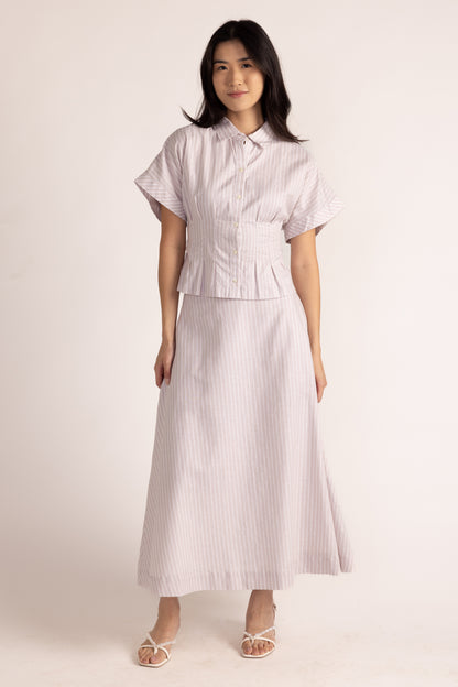 Marc Skirt - Sand Ticking