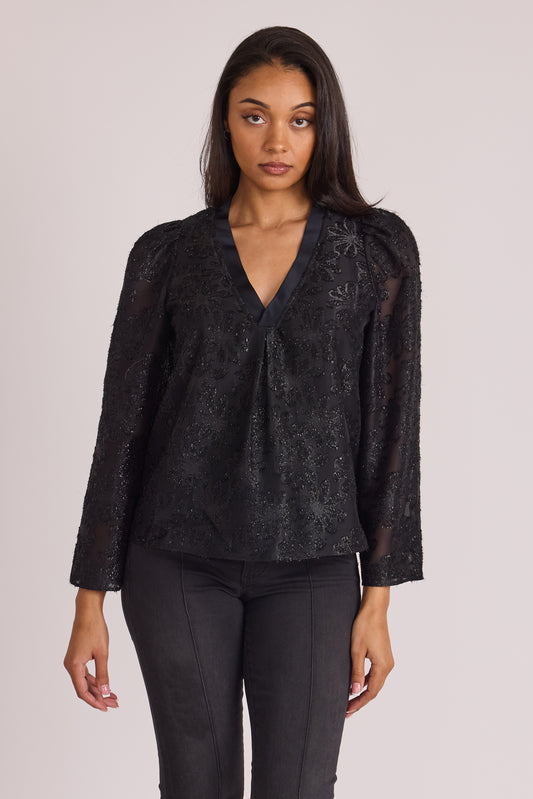 Jolie Top - Onyx Floral