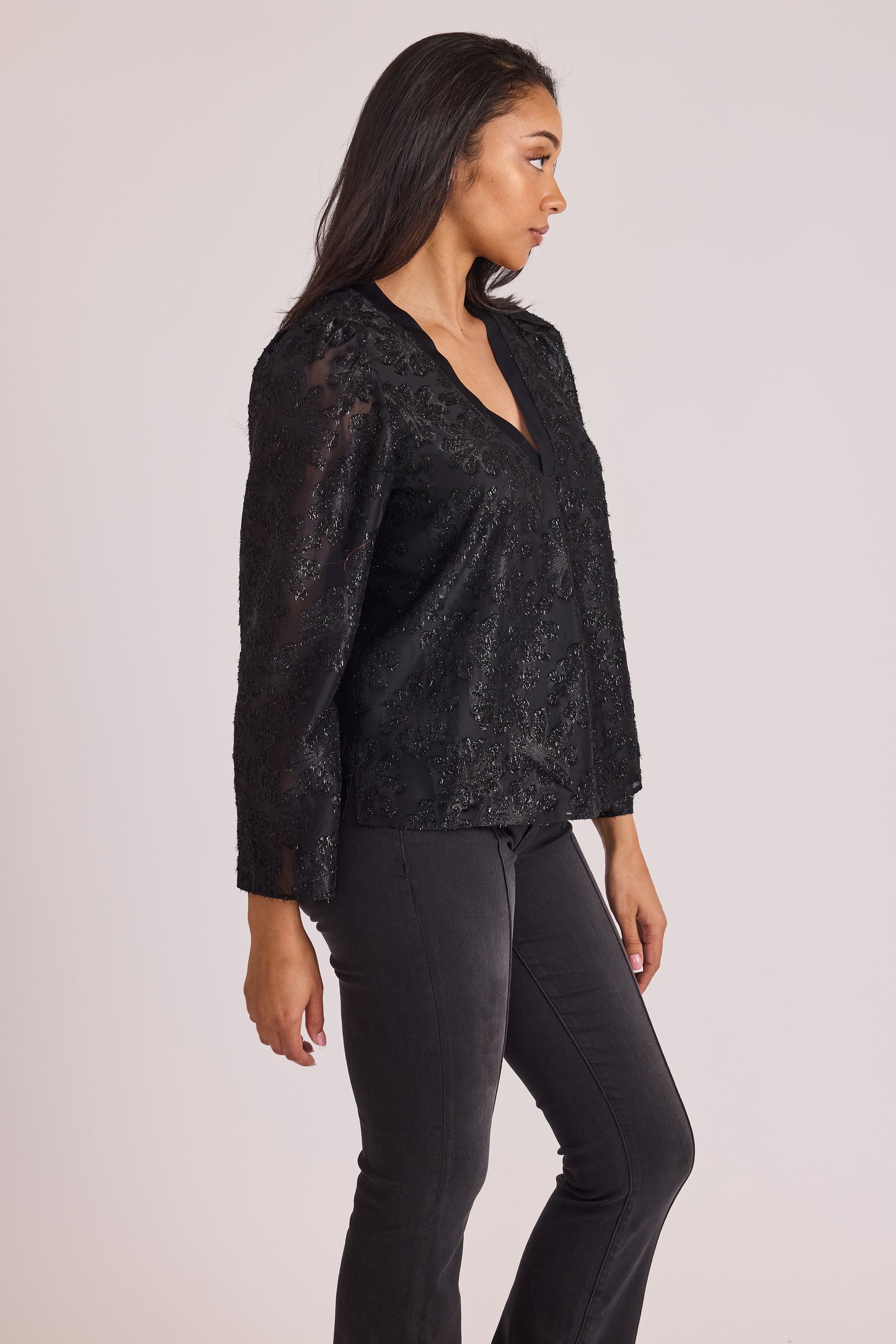 Jolie Top - Onyx Floral