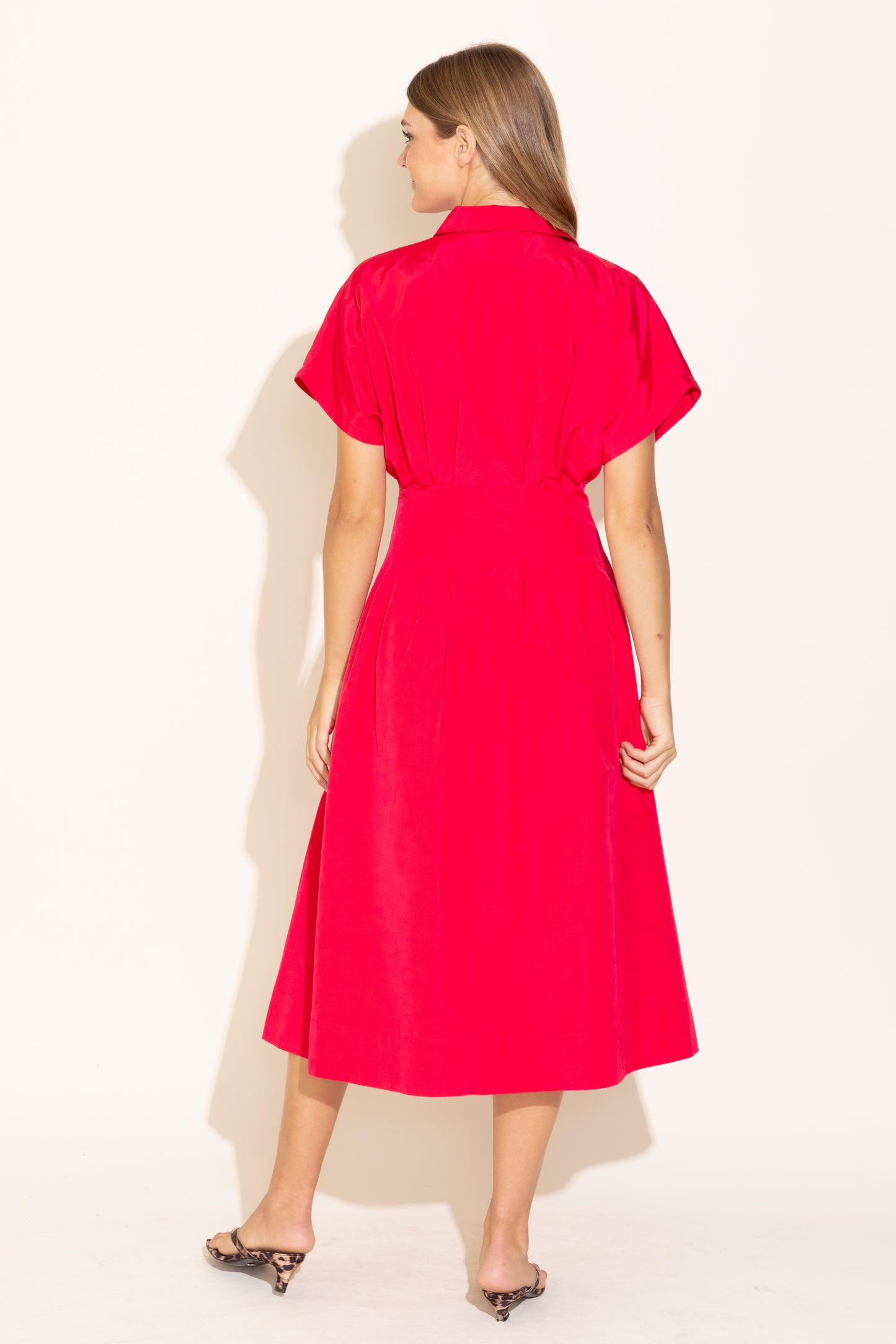 Becca Dress - Poppy Pink