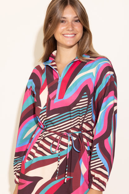 Logan Dress - Retro Palm